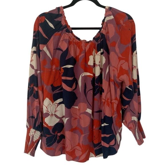 Terra & Sky Colorful Top Blouse 2X - Picture 1 of 3